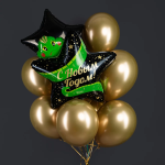 Шар (25''/64 см) Звезда, С Новым Годом! (змея), 1 шт. в уп., 24162