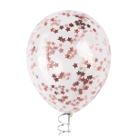 Конфетти фольга Звезда, Розовое Золото, Хром, 1,5 см, 50 г., 6015355