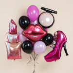 Шар (28''/71 см) Фигура, Губы, 1 шт., 27541