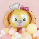 Шар (33''/84 см) Фигура, Собачка с бантиком (надув воздухом), 1 шт., 24773