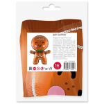 Шар с клапаном (16''/41 см) Мини-фигура, Пряничный человечек, 5 шт. в уп., 23139P5