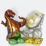 Шар 3D (43''/109 см) Фигура на подставке, Бокал Шампанское, 1 шт. в уп., 19795