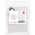 Шар (19''/48 см) Фигура, Счастливое облако, Белый, 1 шт. в уп. (цв.этик.), 20050S