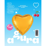 Шар (36''/91 см) Сердце, Янтарь, Бохо, 1 шт. в уп., 940943