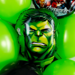 Шар (20''/51 см) Фигура, Голова, Герой Монстр, 1 шт. в уп., 24519