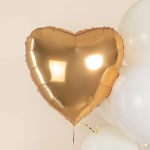 Шар (22''/56 см) Сердце, Золото, 1 шт. в уп., 22002G-P