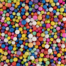 Шарики пенопласт, Ассорти, 6-8 мм, 10 гр., 521321