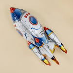 Шар 3D (22''/56 см) Фигура на подставке, Космическая ракета, 1 шт. в уп., 23726