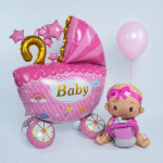 Шар (20''/51 см) Фигура 3D, Малышка Девочка, 1 шт. в уп., 24887