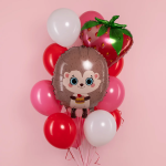 Шар (31''/79 см) Фигура, Ежик с кексиком, 1 шт. в уп., 26200