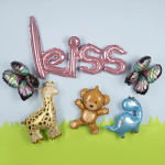 Шар с клапаном (16''/41 см) Мини-фигура, Жираф, 1 шт., 23618