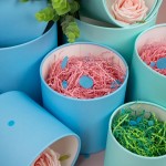 Набор коробок Цилиндр, без крышки, Голубой, Матовый, 21*21 см, 3 шт. в упак. , 2050706BM