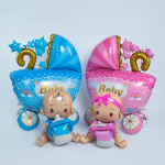 Шар (20''/51 см) Фигура 3D, Малышка Девочка, 1 шт. в уп., 24887