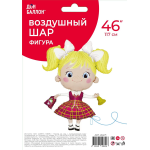 Шар (46''/117 см) Фигура, Школьница, Ученица Девочка, 1 шт. в уп., 26471