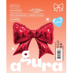 Шар (39''/99 см) Фигура, Бант, Красный, 1 шт. в уп., 944033