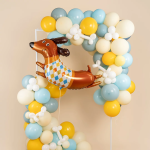 Шар (42''/107 см) Фигура, Таксик в свитере, 1 шт., 901952