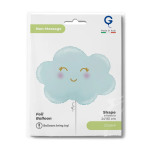 Шар (24''/61 см) Фигура, Маленькое облако, Голубой, Сатин, 1 шт. в уп., G72119-P