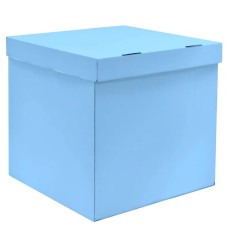 Коробка для воздушных шаров Голубой, 60*60*60 см, 1 шт. , КВШ07