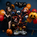 Шар 3D (51''/130 см) Фигура на подставке, Дерево на Хэллоуин, 1 шт. в уп., 24366