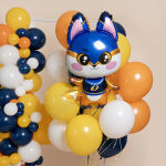 Шар (37''/94 см) Фигура, Лисенок Супергерой, 1 шт. в уп., 26340