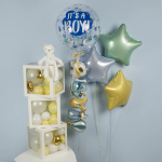 Шар Гирлянда (38''/97 см) Фигура, Рождение Мальчика, 2 шт. в уп., 23297