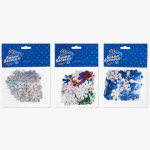 Декоративное украшение Снежинки, фетр, 3 см, Серебро, Голография, 100 шт., 6232297