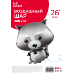 Шар (26''/66 см) Фигура, Лесной Енот, 1 шт. в уп., 190441P