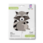 Шар (30''/76 см) Фигура, Лесной Енот, 1 шт. в уп., 35176-P