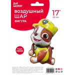 Шар с клапаном (17''/43 см) Мини-фигура, Щенок Строитель, 5 шт. в уп., 24055