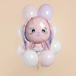 Шар (32''/81 см) Фигура, Милый зайка, Розовый, 1 шт. в уп., 944019