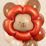 Шар (33''/84 см) Фигура, Капибара Цветочек, 1 шт., 26982