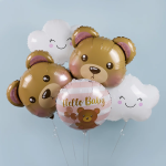 Шар (19''/48 см) Фигура, Счастливое облако, Белый, 1 шт. в уп., 20050P