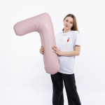 Шар (40''/102 см) Цифра, 7 Slim, Пыльная роза, Сатин, 1 шт. в уп., C901917SDR