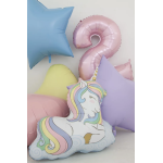 Шар (34''/86 см) Фигура, Нежный единорог на облаках, 1 шт. в уп., G72032-P