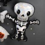 Шар (33''/84 см) Фигура, Скелет, Голография, 1 шт., 23708