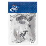 Конфетти фольга Сердце, Серебро, Металлик, 2,5 см, 50 г., 6014735