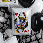 Шар (22''/56 см) Фигура, Покер, Карта Дама Червей, 1 шт., 26864