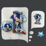 Шар (14''/36 см) Мини-фигура, Соник, 1 шт., L717