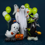 Шар 3D (50''/127 см) Фигура на подставке, Ведьма на метле, 1 шт. в уп., 26028