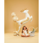 Шар (48''/122 см) Фигура, Новогодний олень, Голография, 1 шт. в уп., 25316GH-P