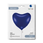 Шар (36''/91 см) Сердце, Темно-синий, 1 шт. в уп., 36010BC-P
