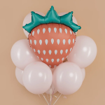Шар (30''/76 см) Фигура, Клубника, Розовый, 1 шт., 25052