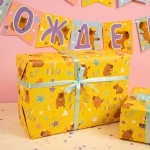 Упаковочная бумага 80гр (0,7*1 м) Капибара, СДР, Все Сбудется!, 10 шт., 2050904