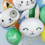 Шар (30''/76 см) Фигура, Голова, Милый Зайка, 1 шт., 23368