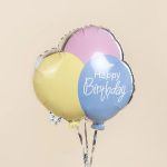 Шар (30''/76 см) Фигура 3D, Мишка на День Рождения, 1 шт. в уп., 26731