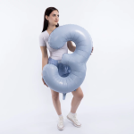 Шар (40''/102 см) Цифра, 3 Slim, Небесный, 1 шт. в уп., 941148