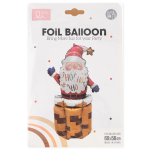 Шар (37''/94 см) Фигура 3D, Дед Мороз, 1 шт. в уп., 24389