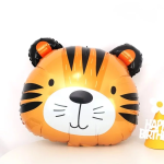 Шар (23''/58 см) Фигура, Голова, Тигренок, 1 шт., 21909