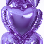 Шар (18''/46 см) Сердце, Сиреневый, 1 шт., 201500L