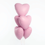 Шар (19''/48 см) Сердце, Мистик, Фламинго, Сатин, 1 шт., 221332
